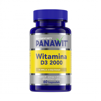 PANAWIT Witamina D3 2000 j.m., 60 kapsułek