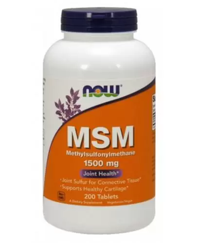 NOW Foods MSM 1500 mg 200 tabletek zdjęcie