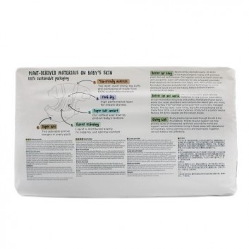 Kit and Kin, Biodegradowalne Pieluszki Jednorazowe 1 Mini 2-5 kg, 38 sztuk