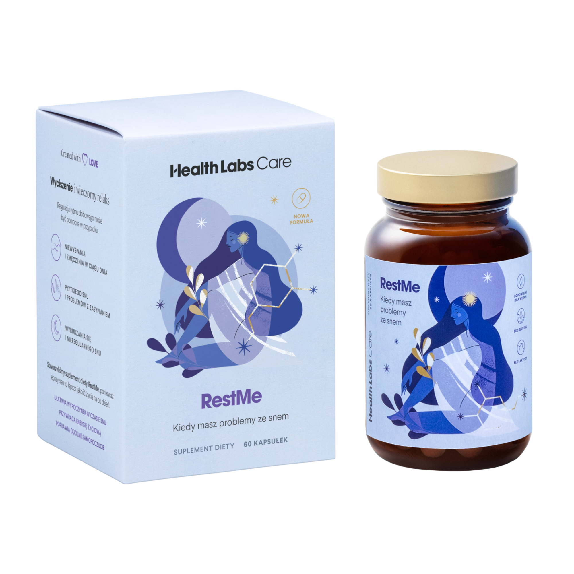 Health Labs Care, RestMe, kapsułki, 60 sztuk