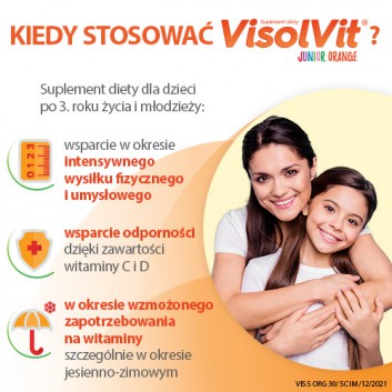 Visolvit Junior Orange proszek o smaku pomarańczowym 30 saszetek