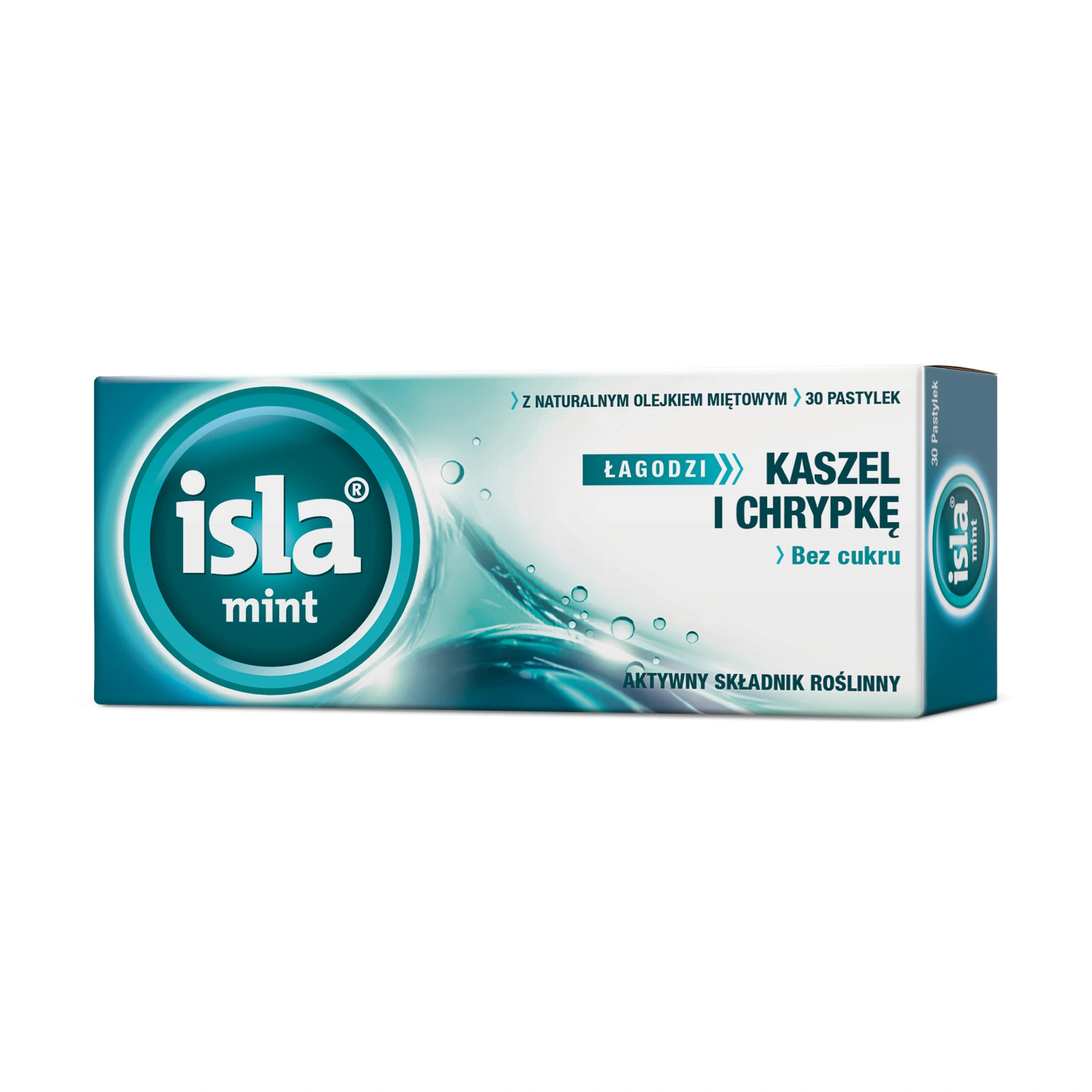 Isla Mint łagodzi kaszel i chrypkę bez cukru 30 pastylek zdjęcie