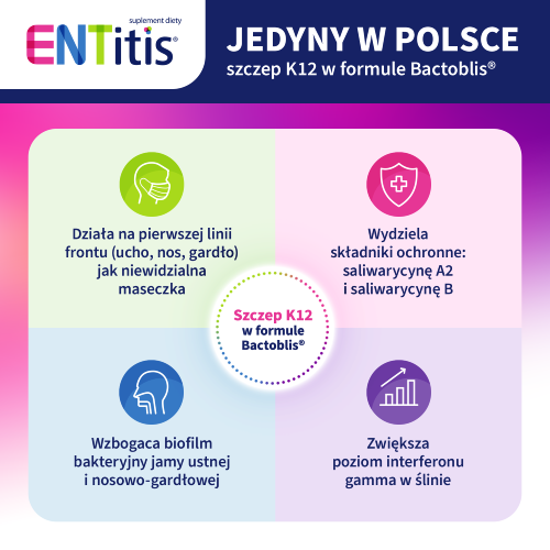 Entitis o smaku tutti frutti 30 pastylek do ssania